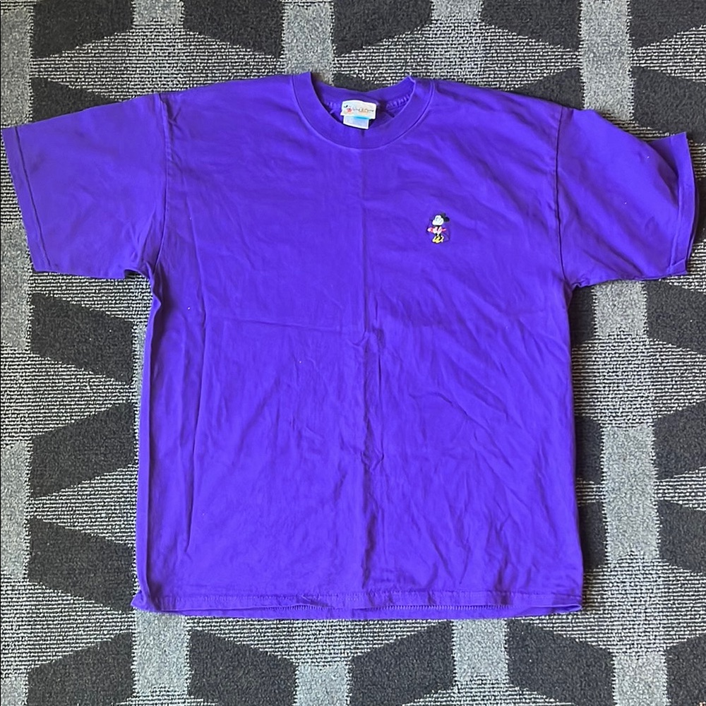 Vintage Purple Embroidered Minnie Mouse Tee